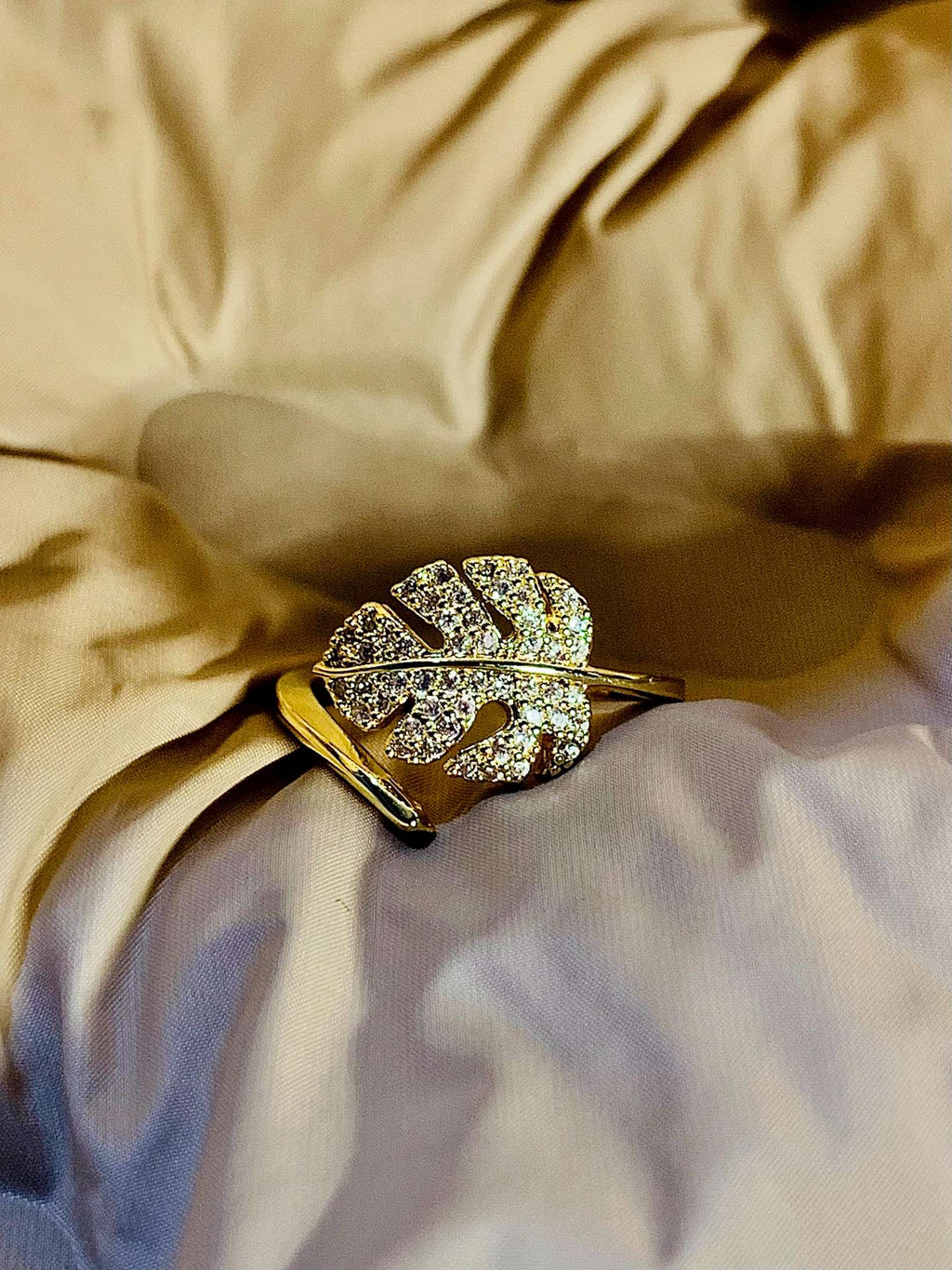 Cross-Border Hot-Selling 18K Gold-Plated Full Diamond